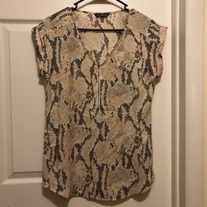 EXPRESS snake skin blouse